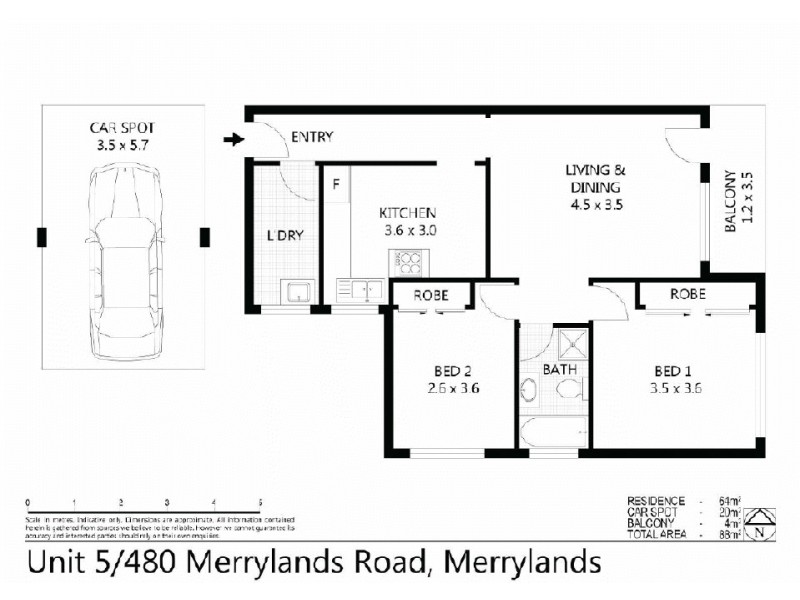 5/480  Merrylands Road, Merrylands NSW 2160 Floorplan