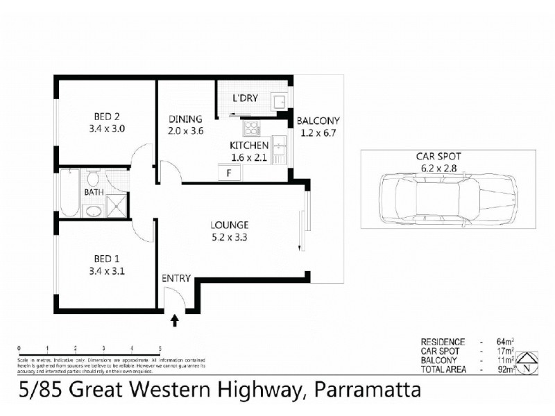 5/85-87  Great Western Highway, Parramatta NSW 2150 Floorplan