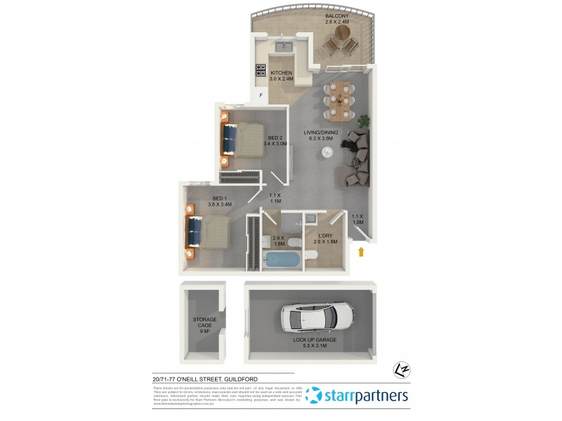 20/71-77 O’Neill Street, Guildford NSW 2161 Floorplan