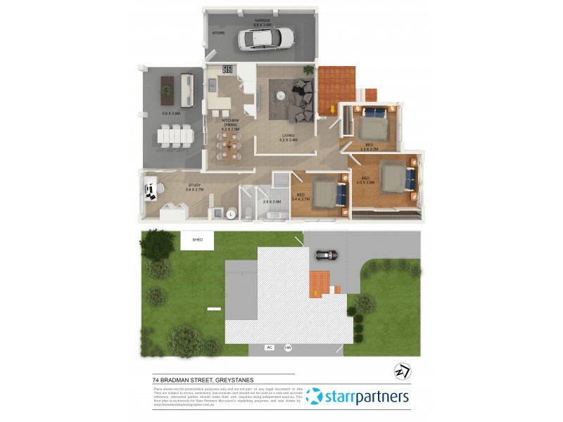 74 Bradman Street, Greystanes NSW 2145 Floorplan