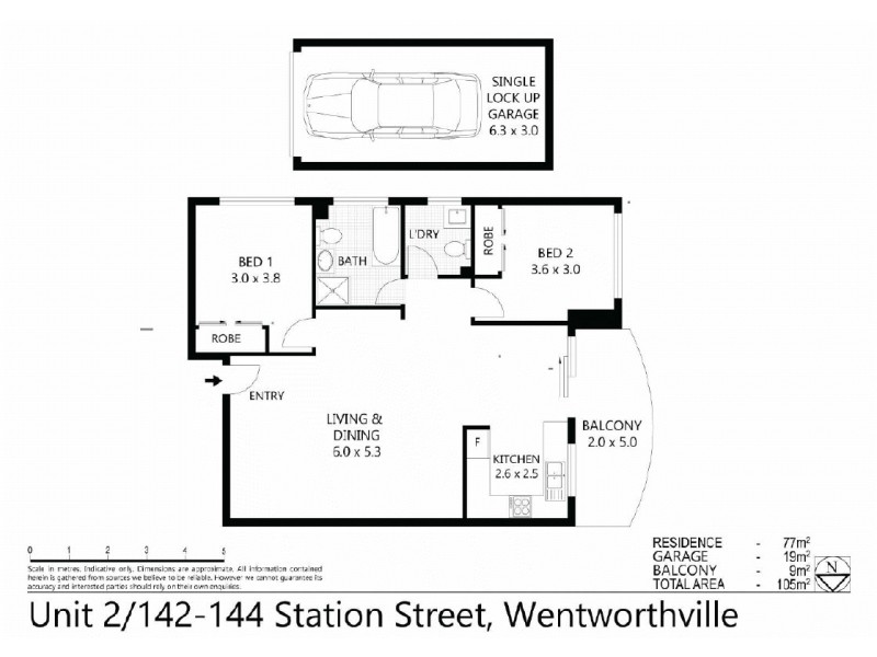 2/142-144 Station Street, Wentworthville NSW 2145 Floorplan