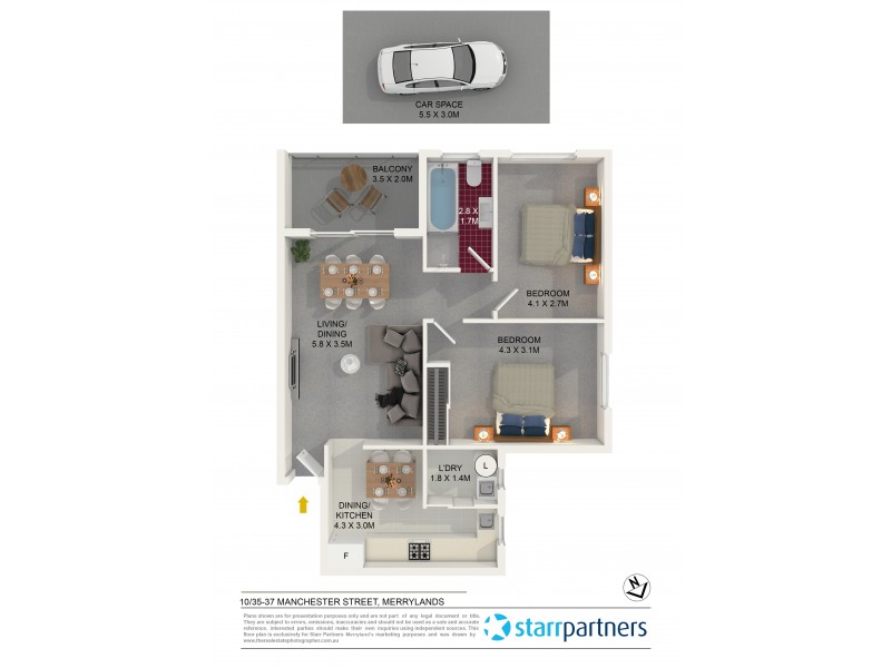 10/35-37 Manchester Street, Merrylands NSW 2160 Floorplan