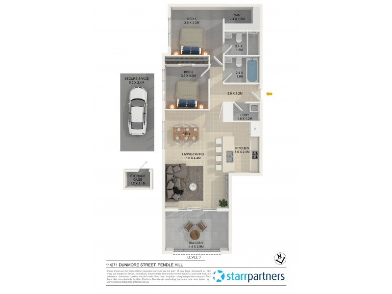 11/271 Dunmore Street, Pendle Hill NSW 2145 Floorplan