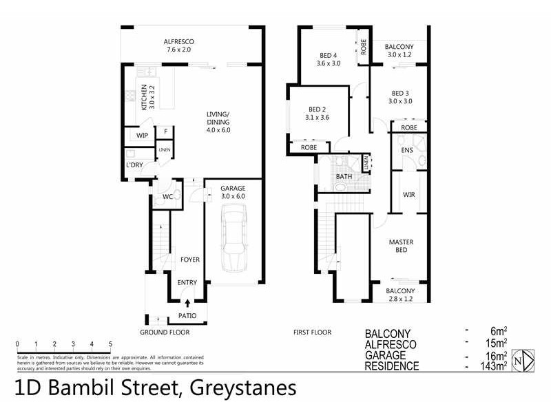 1D Bambil Street, Greystanes NSW 2145 Floorplan
