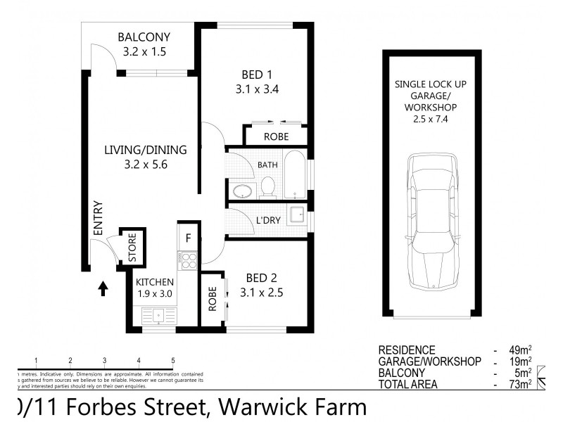 10/11 Forbes St, Warwick Farm NSW 2170