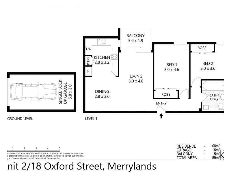 2/18 Oxford St, Merrylands NSW 2160