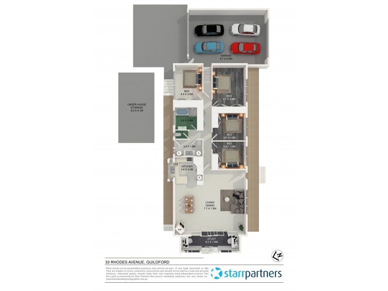 33 Rhodes Avenue, Guildford NSW 2161 Floorplan