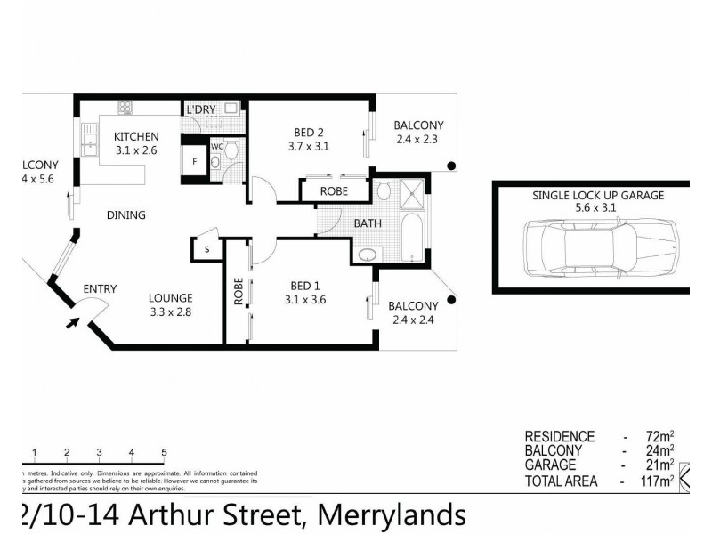 22/10-14 Arthur St, Merrylands NSW 2160