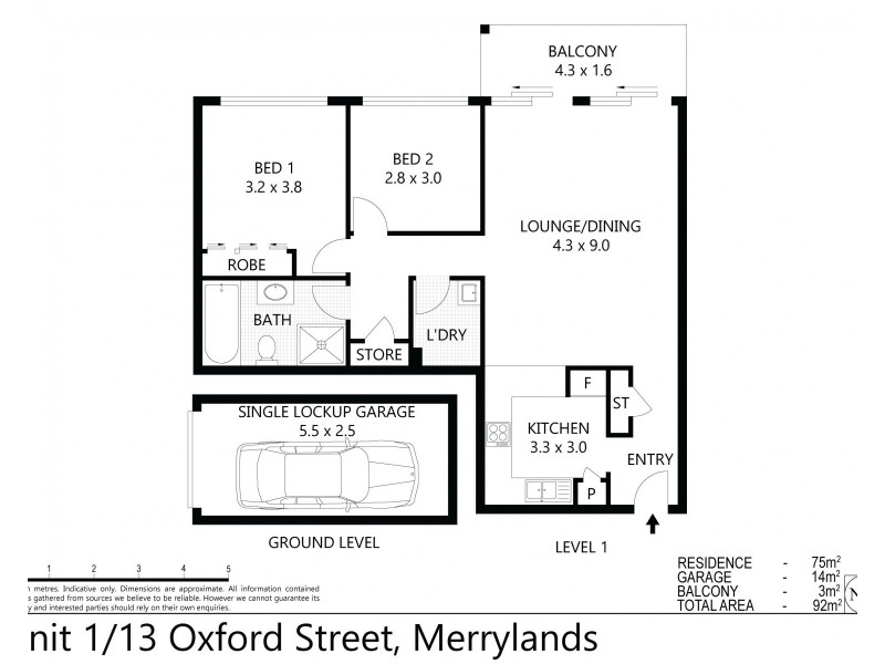 1/13 Oxford St, Merrylands NSW 2160