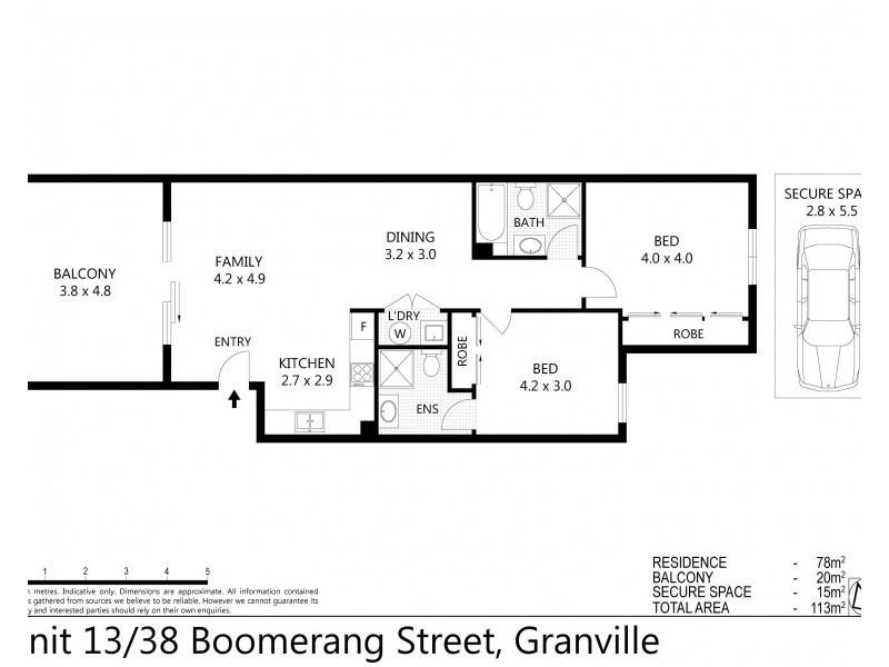 13/38 Boomerang St, Granville NSW 2142