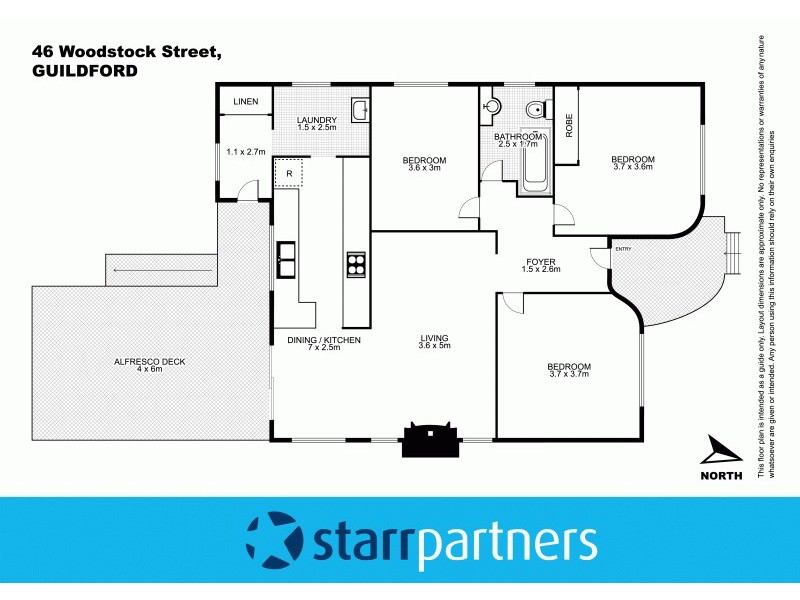 46 Woodstock Street, Guildford NSW 2161 Floorplan