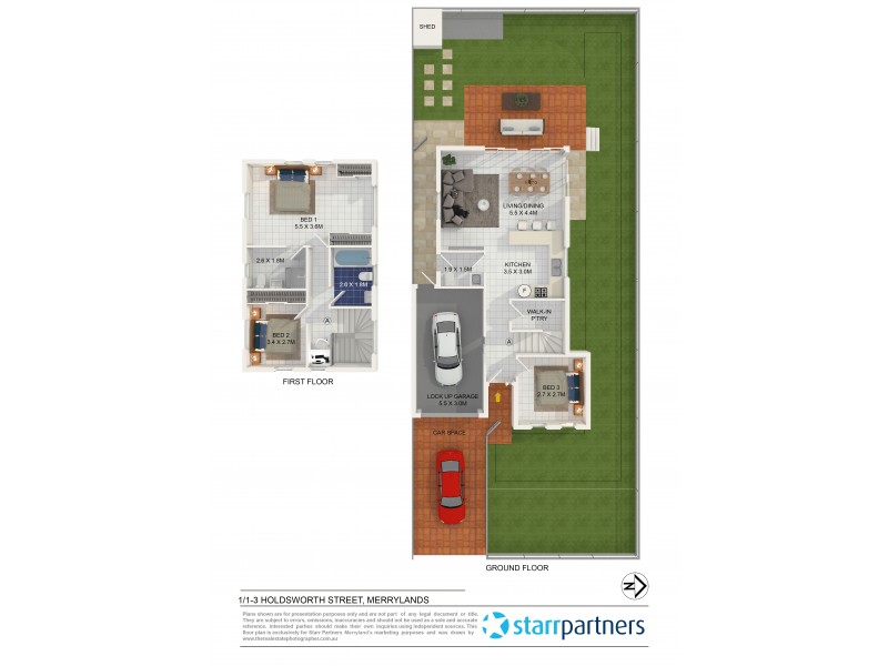 1/1-3 Holdsworth Street, Merrylands NSW 2160 Floorplan