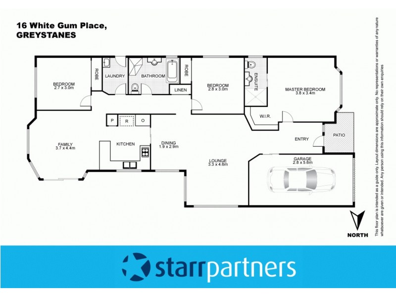 16 Whitegum Place, Greystanes NSW 2145 Floorplan