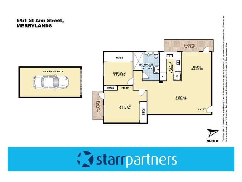 6/61 St Ann Street, Merrylands NSW 2160 Floorplan