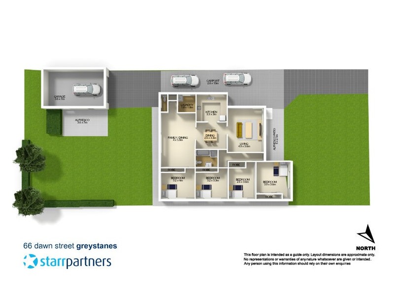 66 Dawn Street, Greystanes NSW 2145 Floorplan