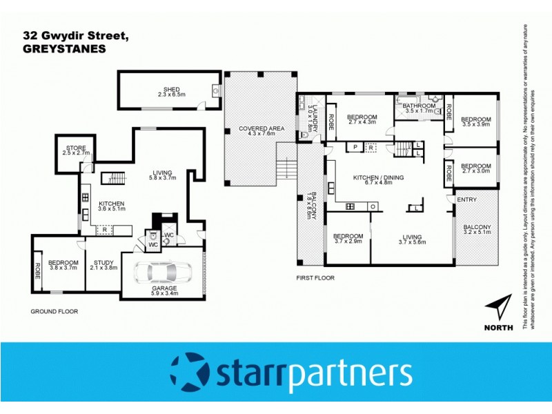 32 Gwydir Street, Greystanes NSW 2145 Floorplan