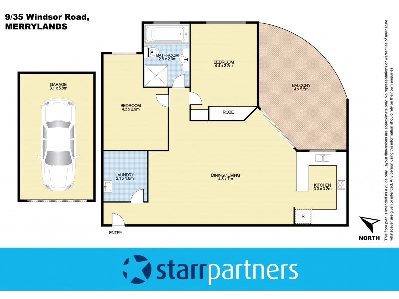 9/35-37 Windsor Road, Merrylands NSW 2160 Floorplan