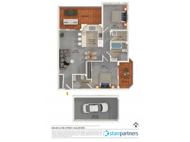 4/85-89 Clyde Street, Guildford NSW 2161 Floorplan