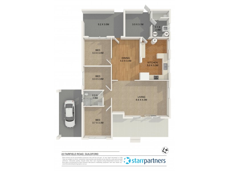 22 Fairfield Road, Guildford NSW 2161 Floorplan