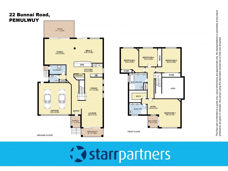 22 Bunnai Road, Pemulwuy NSW 2145 Floorplan