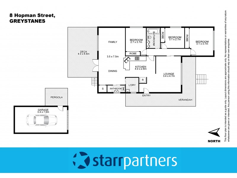 8 Hopman Street, Greystanes NSW 2145 Floorplan