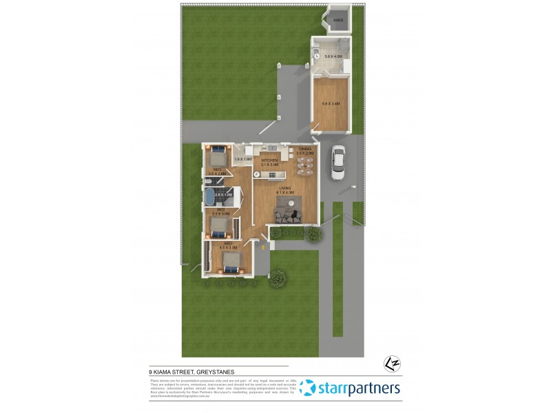 9 Kiama Street, Greystanes NSW 2145 Floorplan