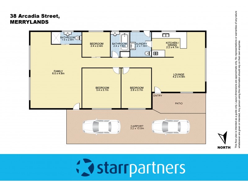 38 Arcadia Street, Merrylands NSW 2160 Floorplan