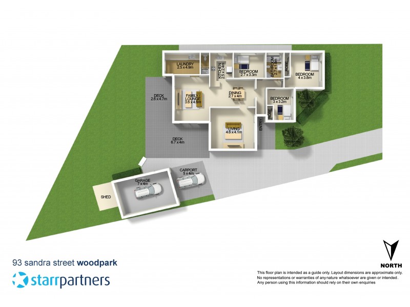 93 Sandra Street, Woodpark NSW 2164 Floorplan