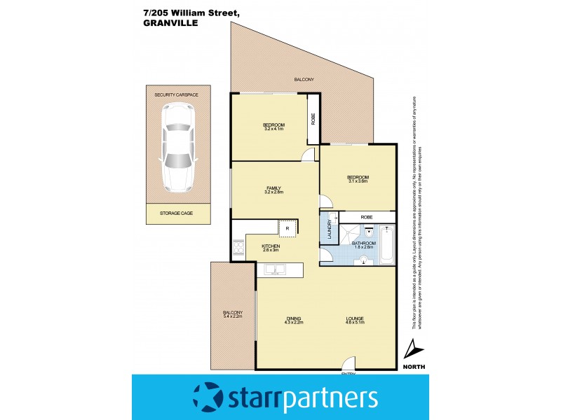 7/205-207 William Street, Granville NSW 2142 Floorplan