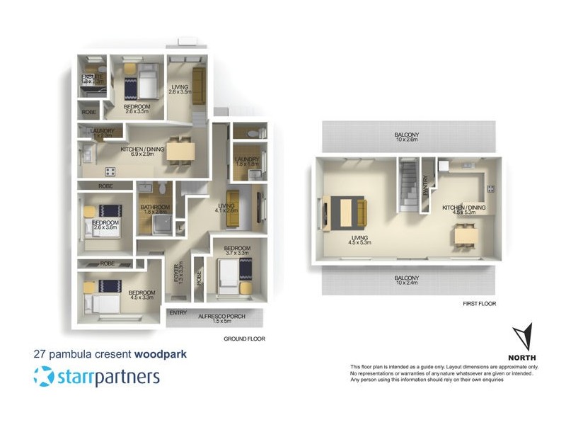 27 Pambula Crescent, Woodpark NSW 2164 Floorplan