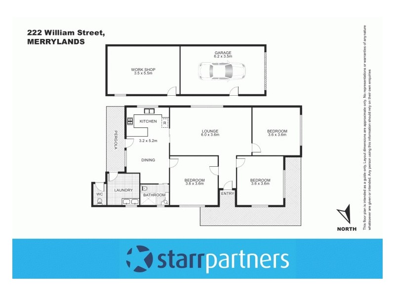 222 William Street, Merrylands NSW 2160 Floorplan