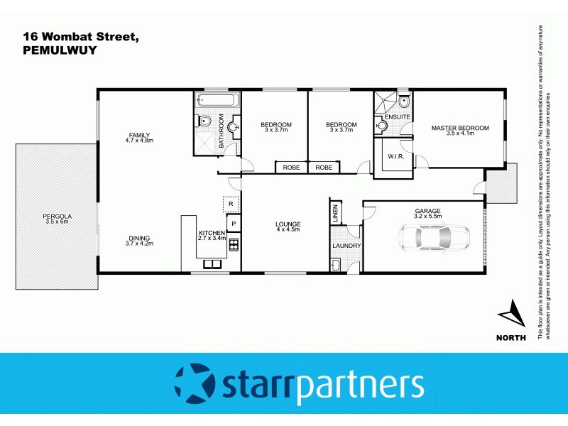 16 Wombat Street, Pemulwuy NSW 2145 Floorplan