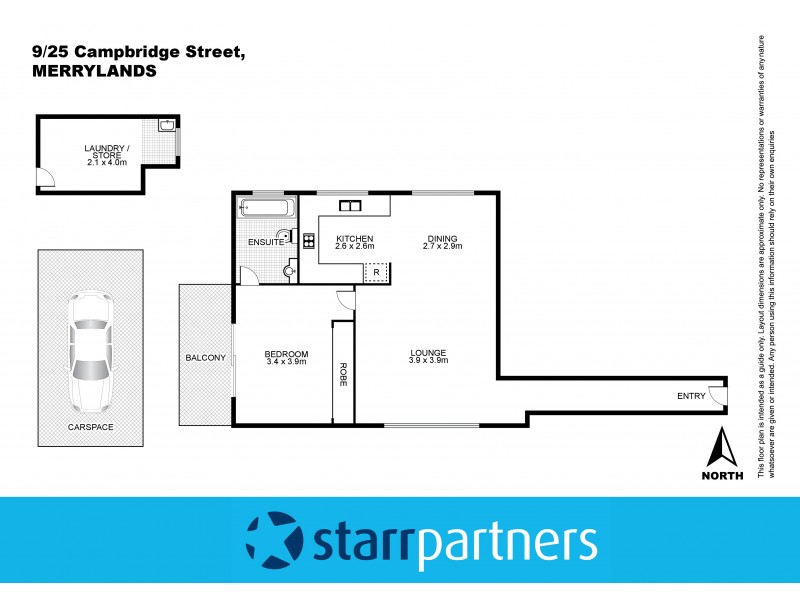9/25 Cambridge Street, Merrylands NSW 2160 Floorplan
