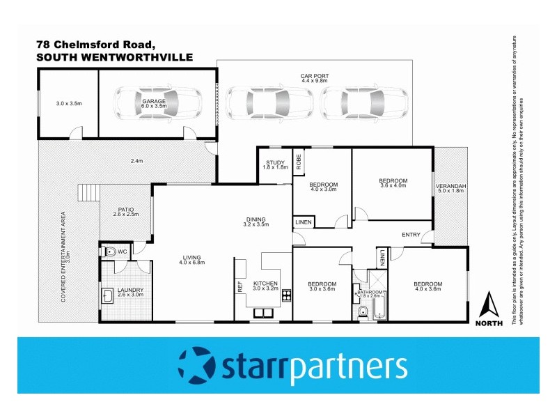 78 Chelmsford Road, South Wentworthville NSW 2145 Floorplan
