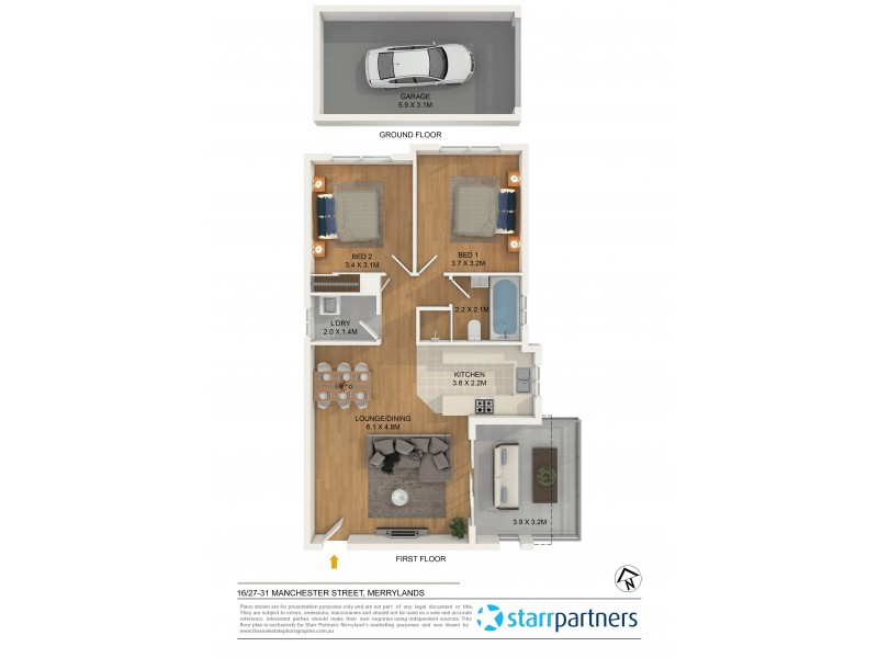 16/27-31 Manchester Street, Merrylands NSW 2160 Floorplan