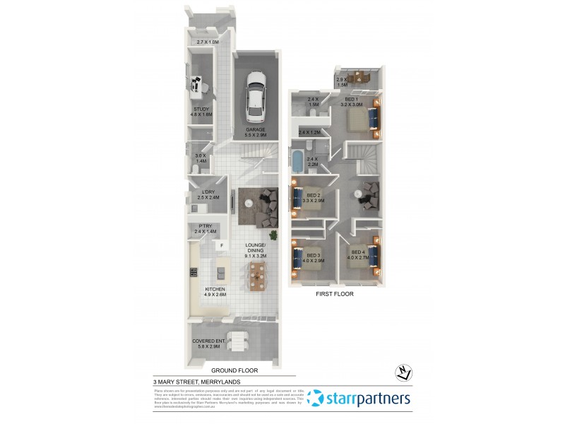 3 Mary Street, Merrylands NSW 2160 Floorplan
