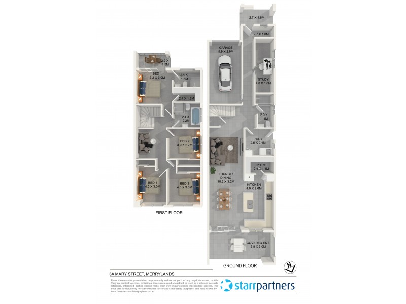 3a Mary Street, Merrylands NSW 2160 Floorplan