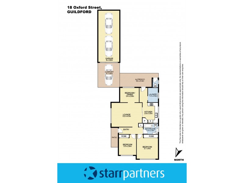 18 Oxford Street, Guildford NSW 2161 Floorplan