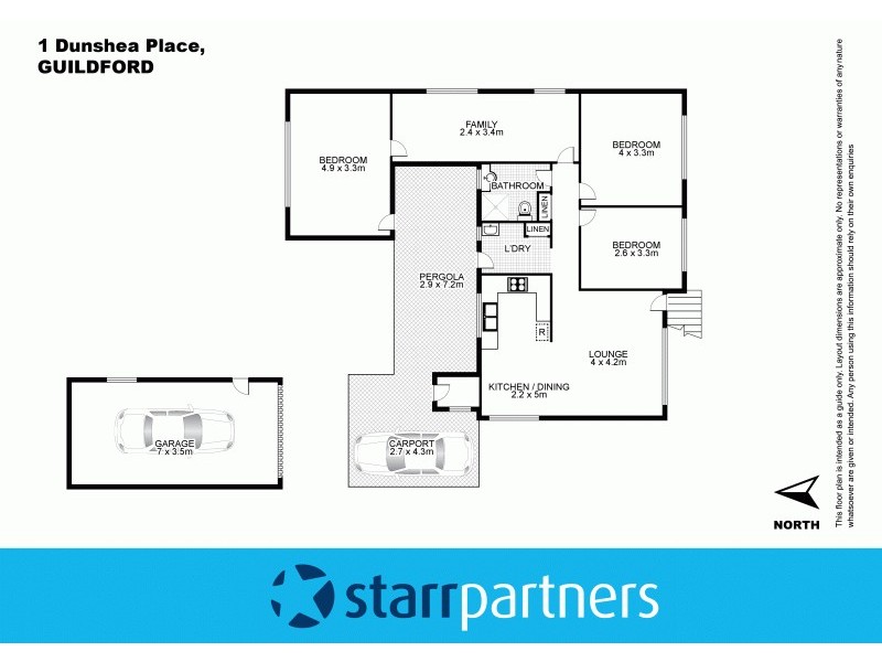 1 Dunshea Place, Guildford NSW 2161 Floorplan