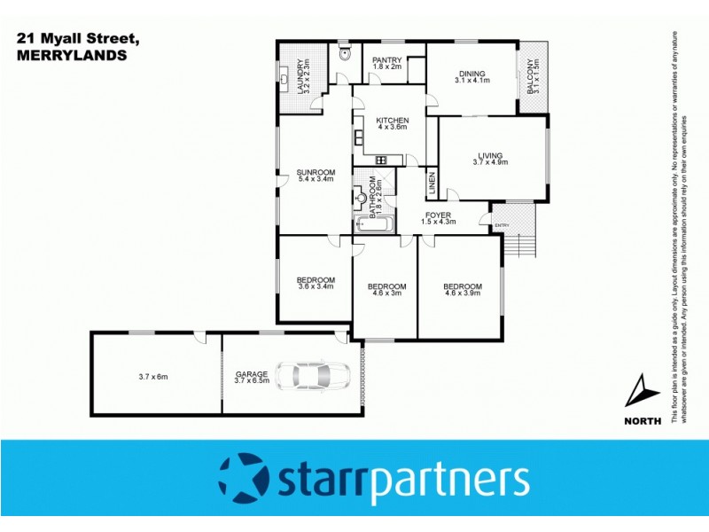 21 Myall Street, Merrylands NSW 2160 Floorplan