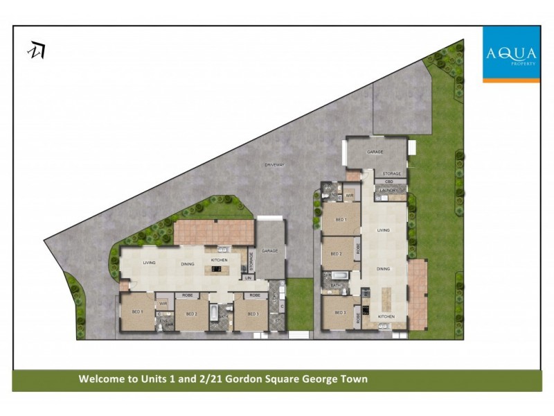 1 & 2/21 Gordon Square, George Town TAS 7253 Floorplan