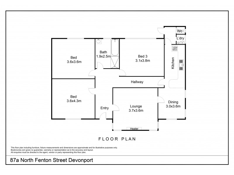 87A North Fenton Street, Devonport TAS 7310 Floorplan