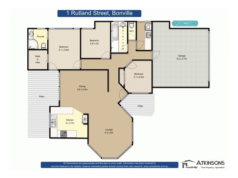 1 Rutland Street, Bonville NSW 2441 Floorplan