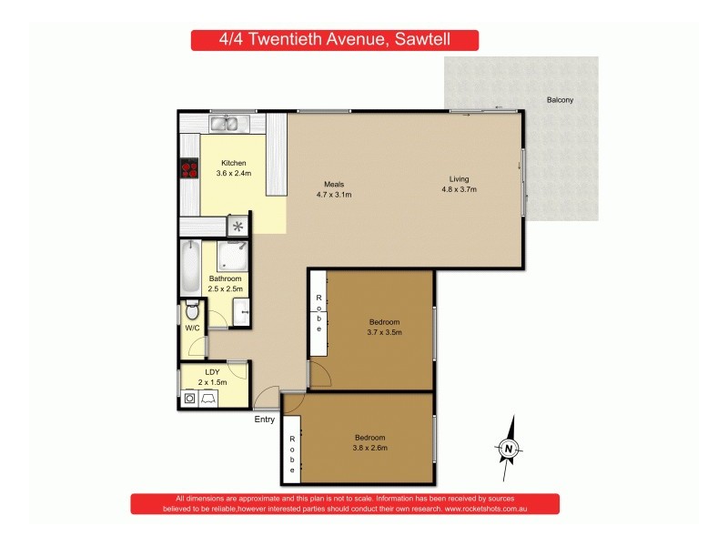 4/4 Twentieth Avenue, Sawtell NSW 2452 Floorplan