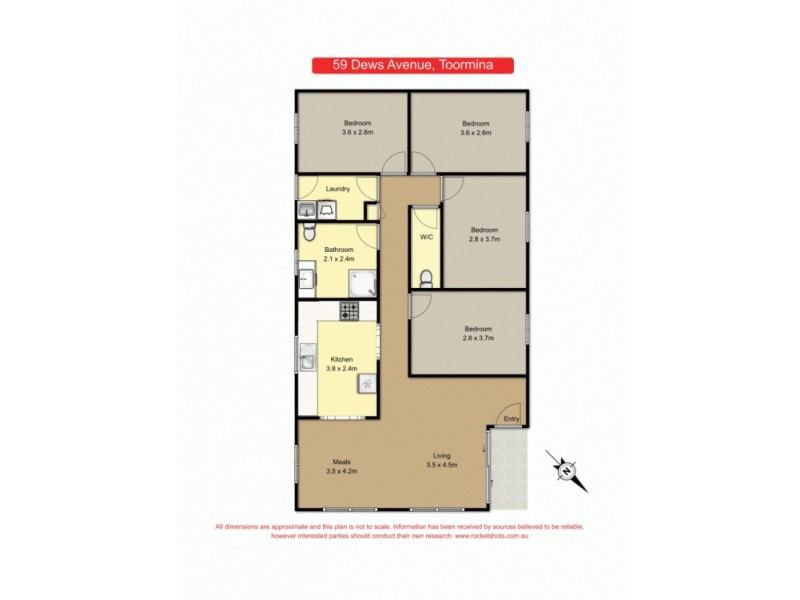 59 Dews Avenue, Toormina NSW 2452 Floorplan