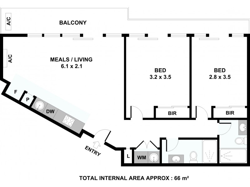 8/3-5 Langs Road, Ascot Vale VIC 3032 Floorplan