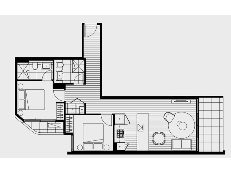 504/108 Haines Street, North Melbourne VIC 3051 Floorplan