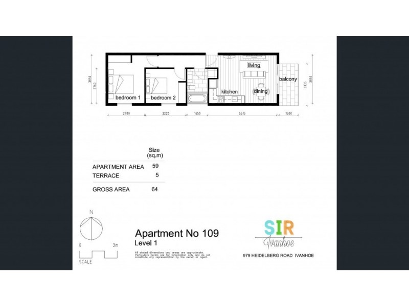 109/1031 Heidelberg Road, Ivanhoe VIC 3079 Floorplan