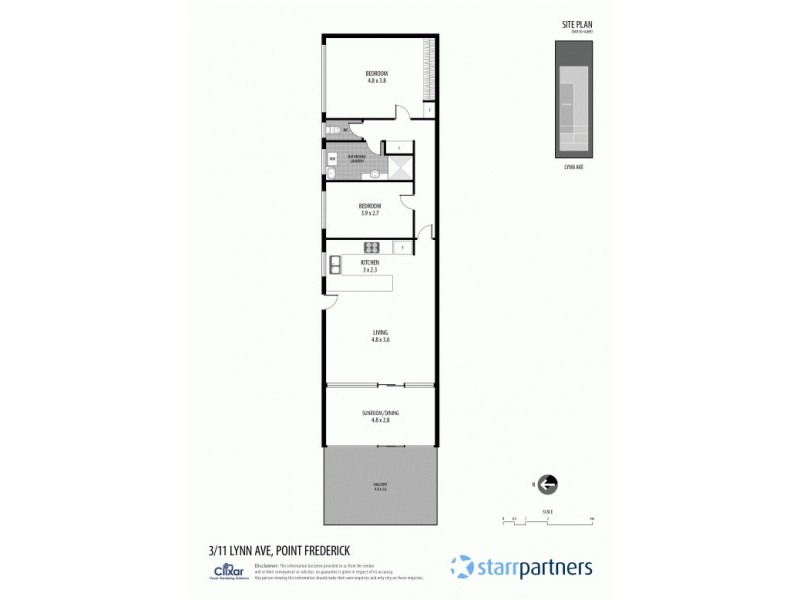3/11 Lynn Avenue, Point Frederick NSW 2250 Floorplan