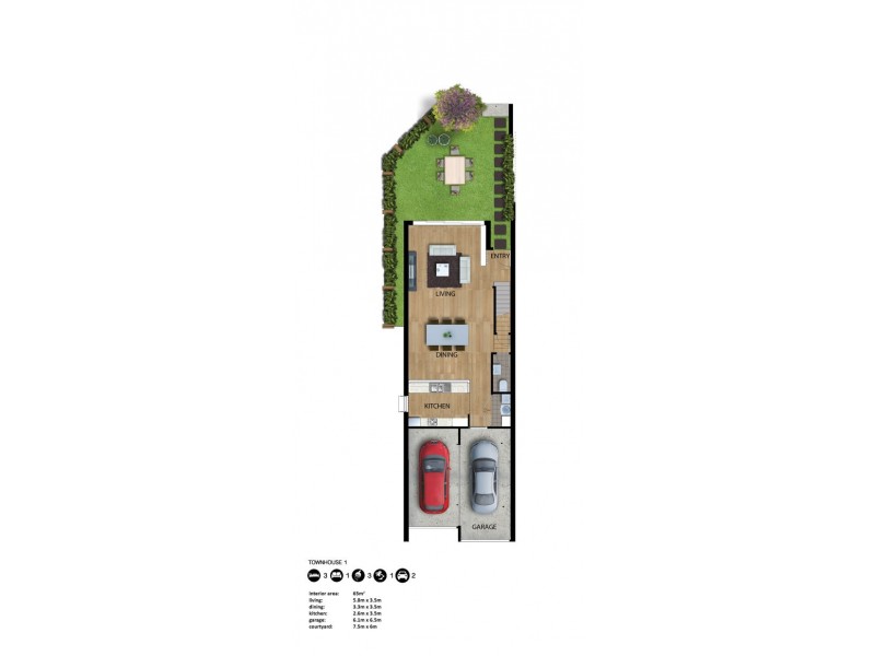 2/17 Brougham Street, East Gosford NSW 2250 Floorplan